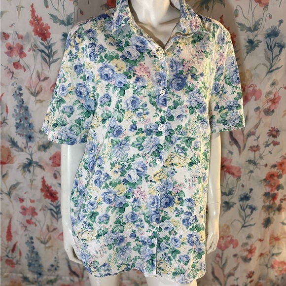 Vintage Women’s Alfred Dunner Size 14 Button Down Shirt - Picture 1 of 8